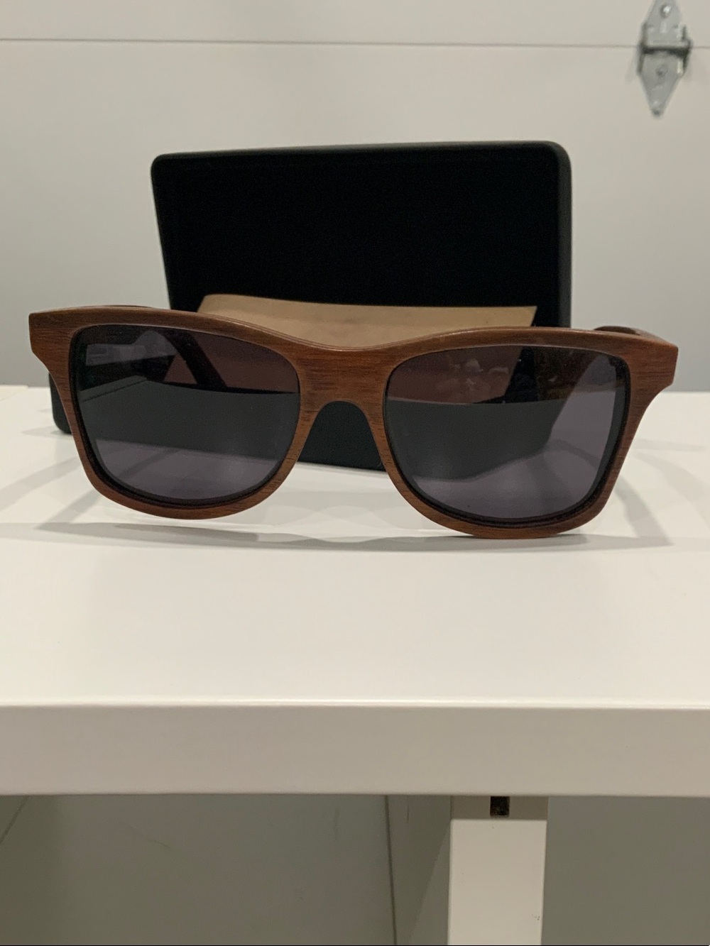 Shwood Handcrafted Walnut Sunglasses.